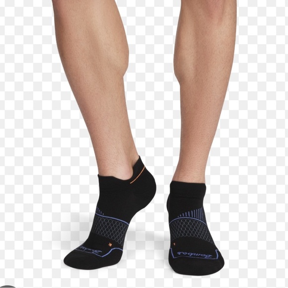 Bombas Black and Green Running Athletic Socks LG - Picture 7 of 7